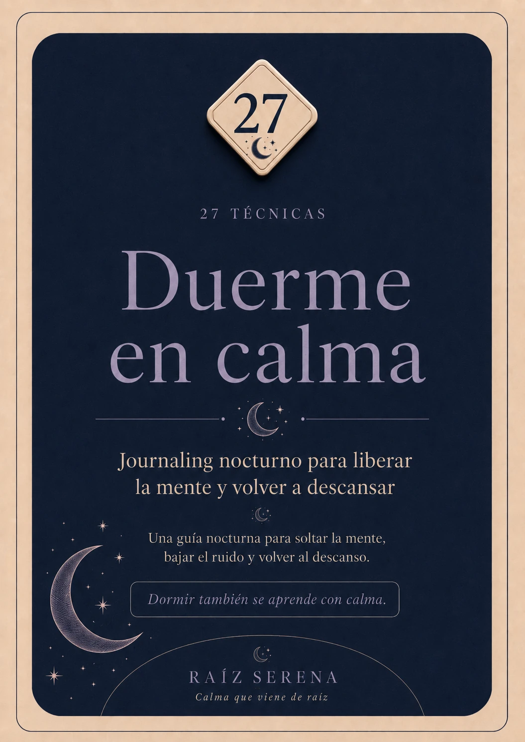 Portada de Duerme en calma